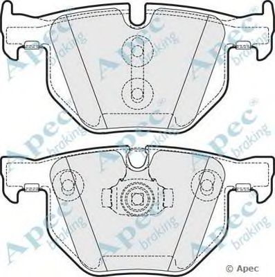 APEC BRAKING pad1643 -  Комплект тормозных колодок, дисковый тормоз